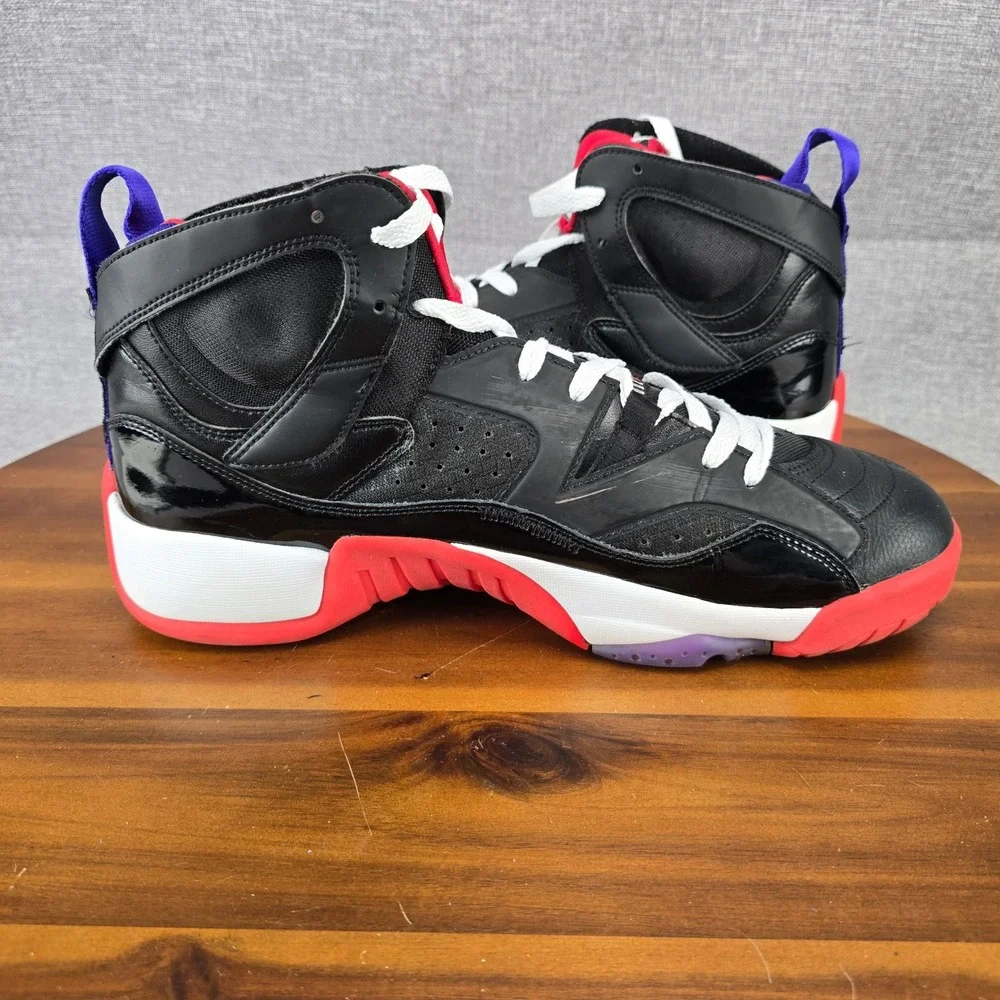 Jordan Jumpman Two Trey Mens Black University Red White DO1925-001 Size 12 - Picture 7 of 14